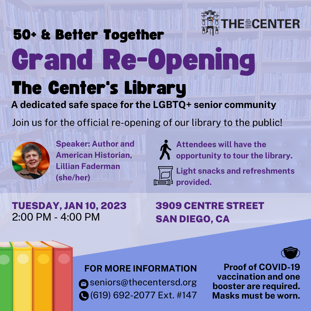 Grand Re-Opening The Center's Library | The San Diego LGBT Community Center