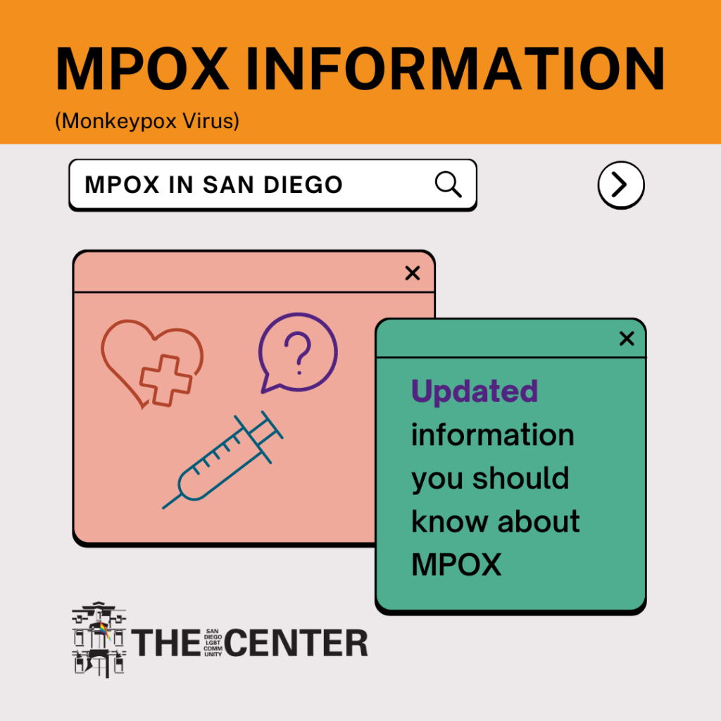 MPOX (monkeypox) Resources The San Diego LGBT Community Center