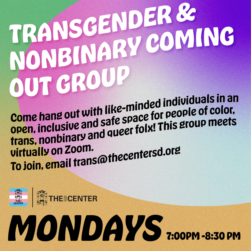 Transgender & Nonbinary Coming Out Group
