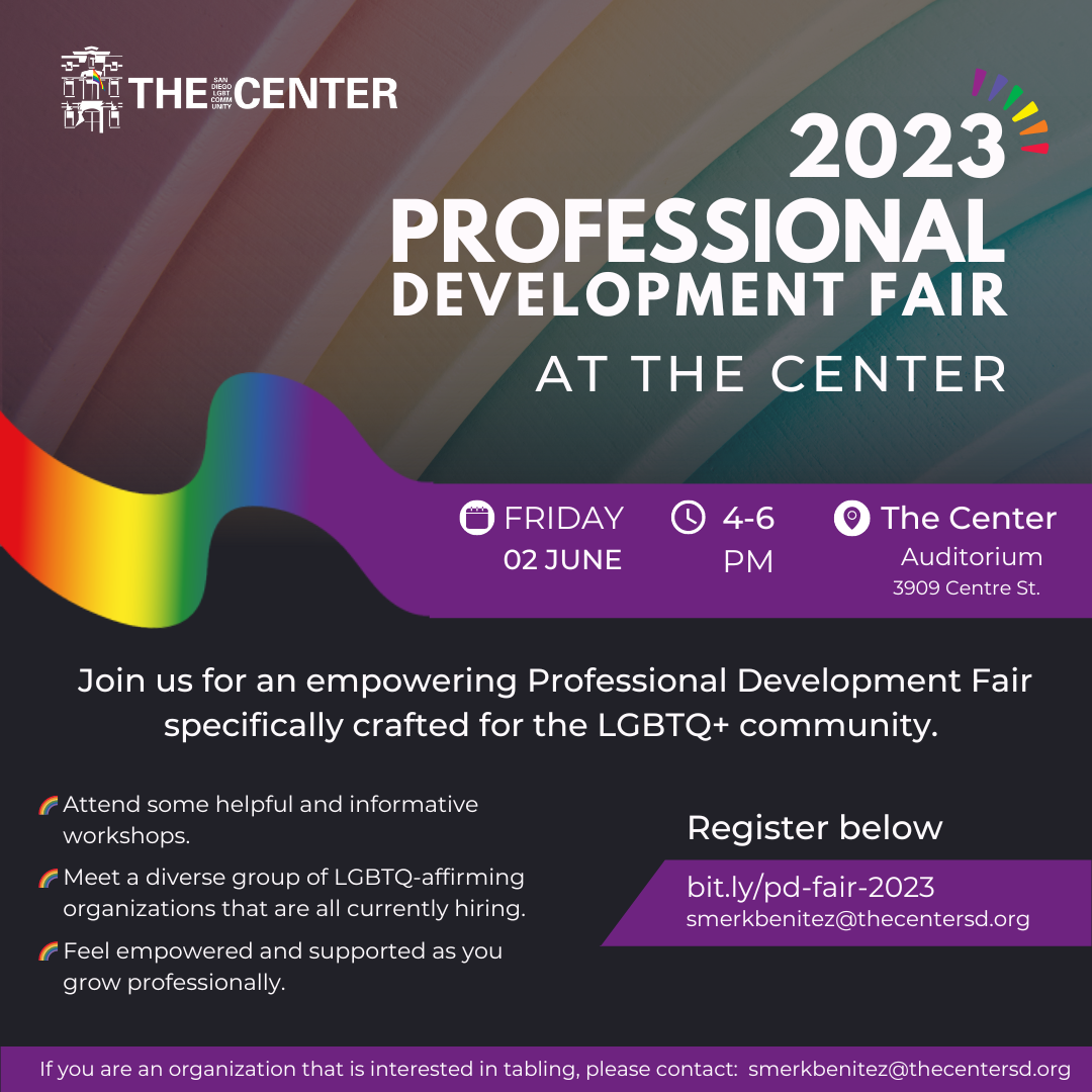 <a href="https://thecentersd.org/events/professional-development-fair-2023/">Learn more</a>