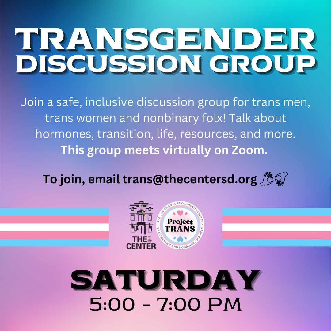 Transgender and Nonbinary Services The San Diego LGBT Community Center