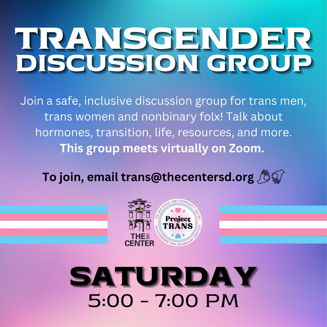 Transgender & Nonbinary Services  The San Diego LGBT Community Center