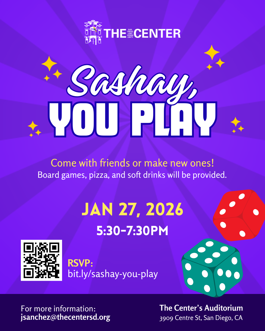 <a href="https://thecentersd.org/events/sashay-you-play/">Learn more</a>
