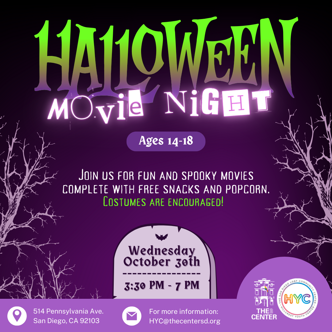 <a href="https://thecentersd.org/events/halloween-movie-night-ages-14-18/">Learn more</a>