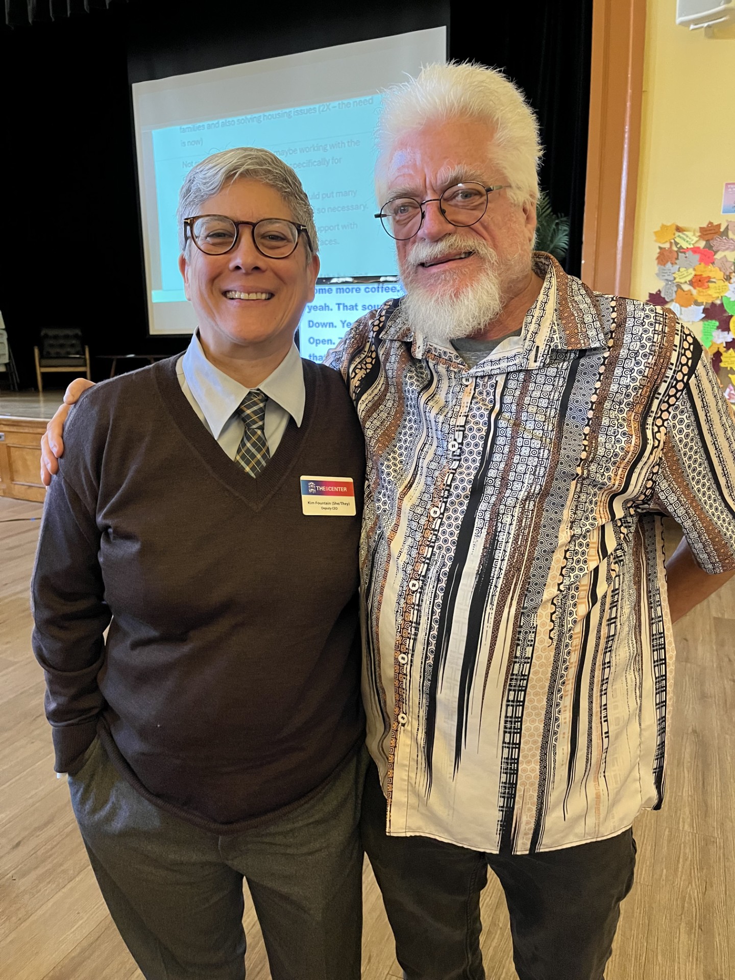 Kim Fountain (she/they) and Mikie Lochner (he/him), Senior Services CAC Chair