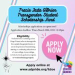 Tracie Jada O'Brien Transgender Student Scholarship