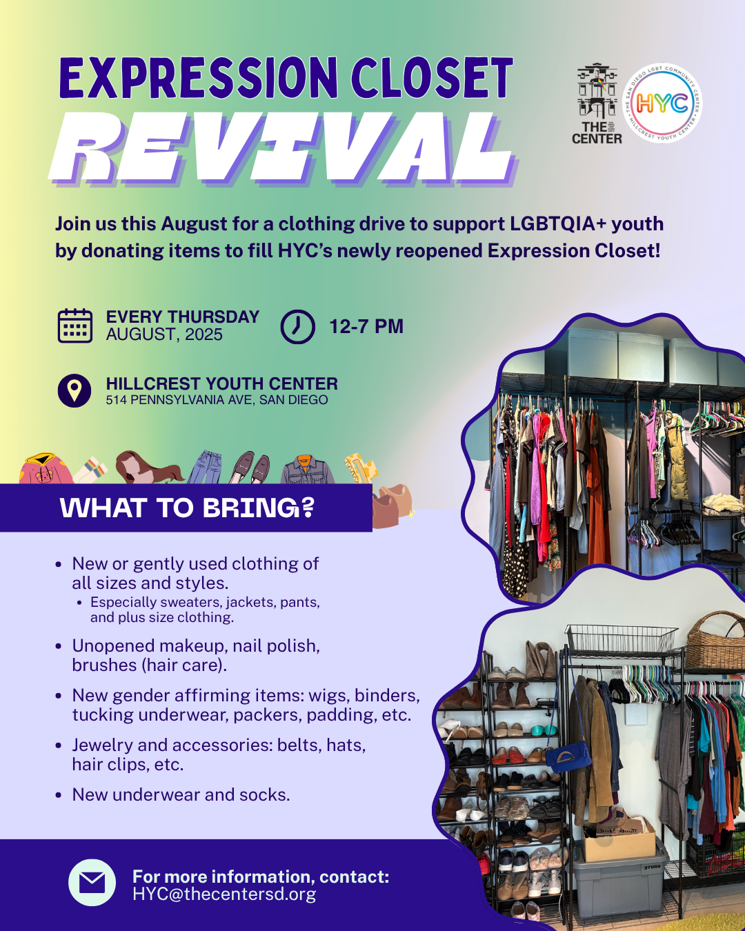 <a href="https://thecentersd.org/events/expression-closet-revival/">Learn more</a>