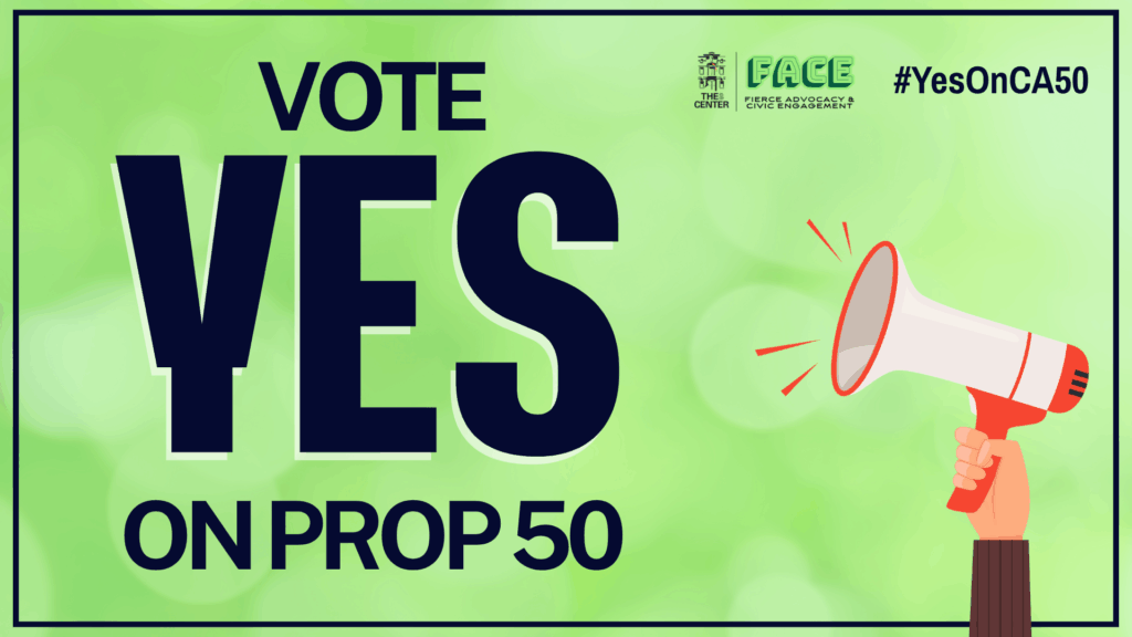 Yes on Prop 50 banner