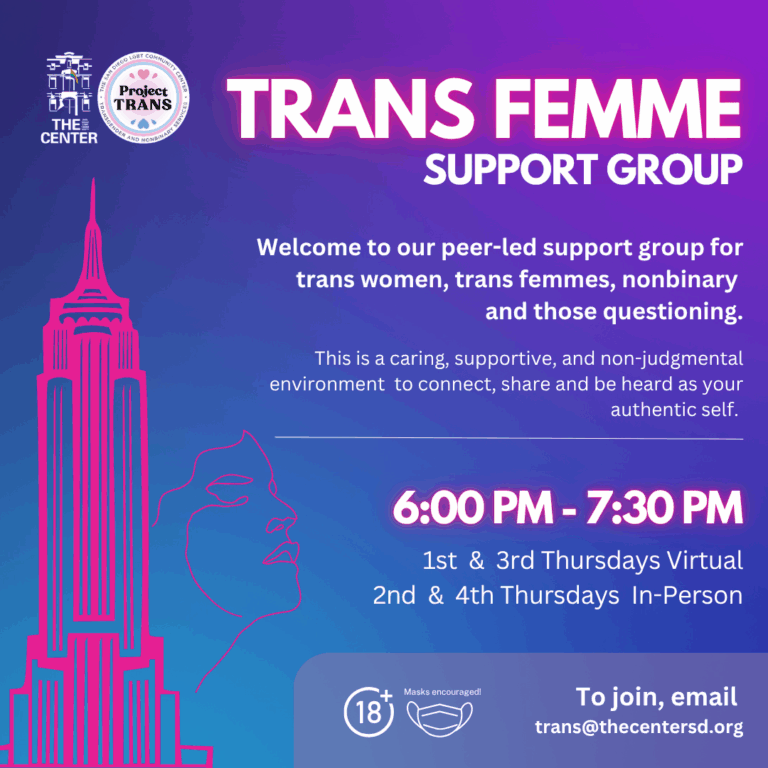 Transgender & Nonbinary Services – The San Diego LGBT Community Center