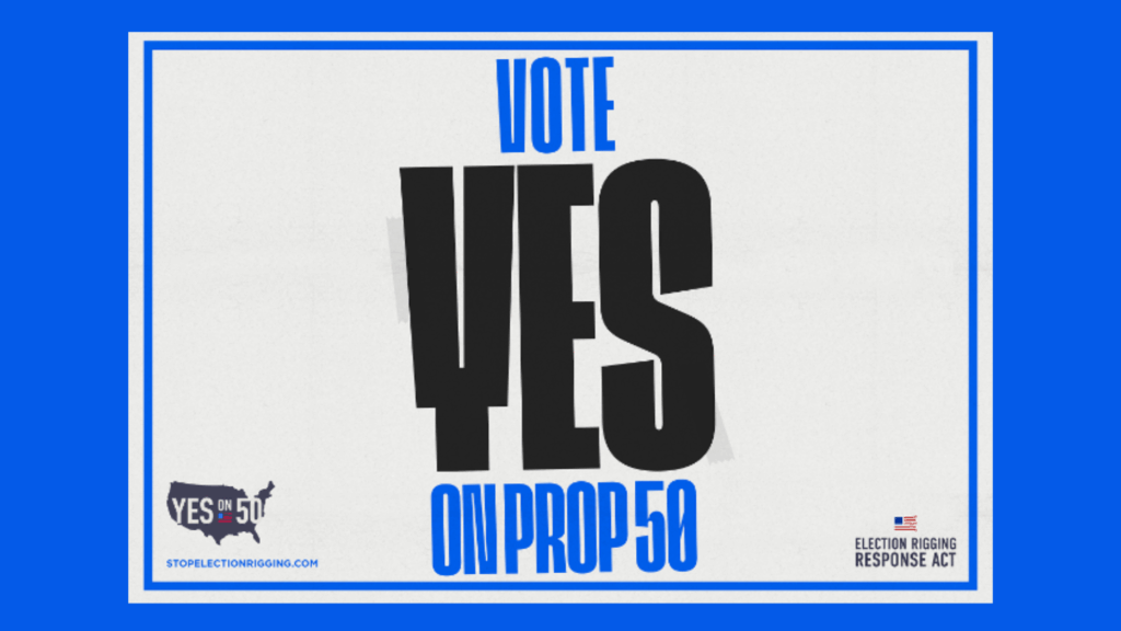 Vote Yes on Prop 50