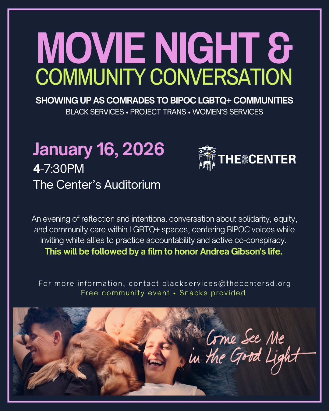 <a href="https://thecentersd.org/events/movie-night-community-conversation/">Learn more</a>